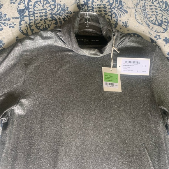 Majestic Filatures Metallic turtleneck - Picture 3 of 4
